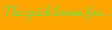 Image with Font Color 9ACD32 and Background Color FFA500